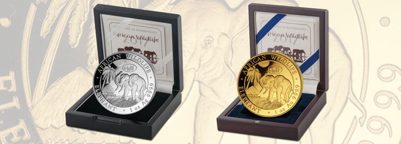 Win a gold or silver African Wildlife coin in our tombola